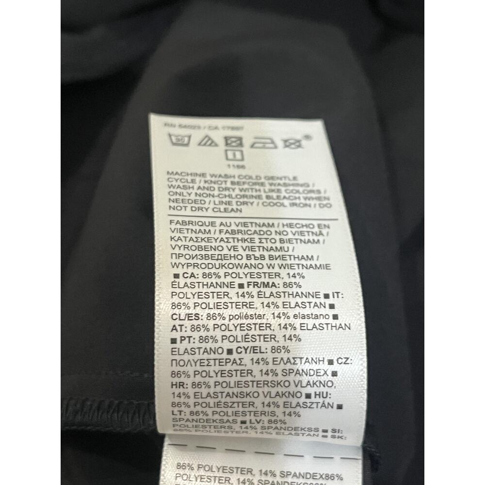 Athleta Jumpsuit Womens 16 Black Savannah Sleeveless V Neck Wide Leg Drawstring - Picture 12 of 12